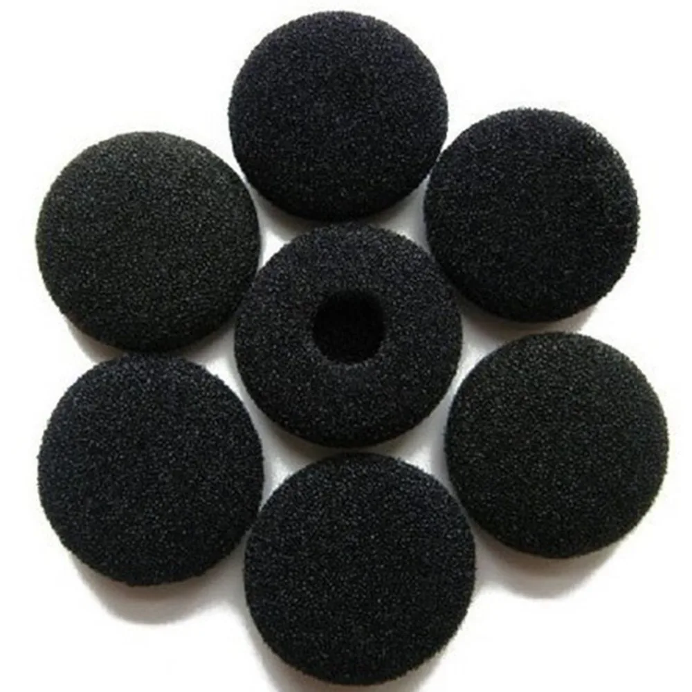 100 шт. черные губчатые вкладыши мягкие пенные для наушников сменные амбушюры |