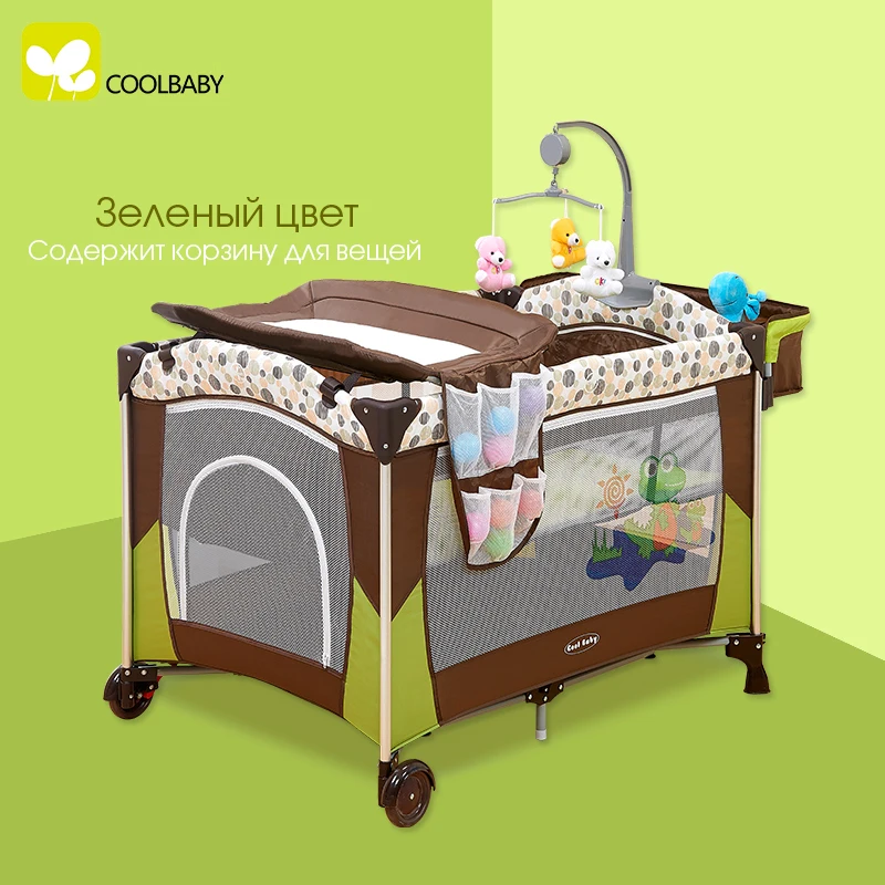 COOLBABY Кроватки Многофункциональный Складной Игра Кровать Портативный с