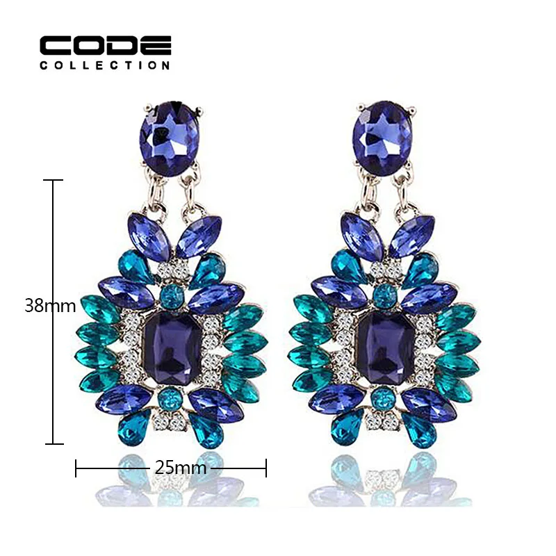 2018 роскошные свадебные украшения полный кристалл люстра серьги падения для Для