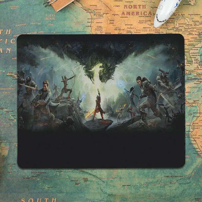 Винтажный крутой коврик для мыши и ноутбука MaiYaCa в стиле дракона размер 18x22 см 25x29