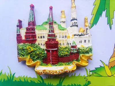 Красная площадь Россия Московский Кремль москвская смола магниты на