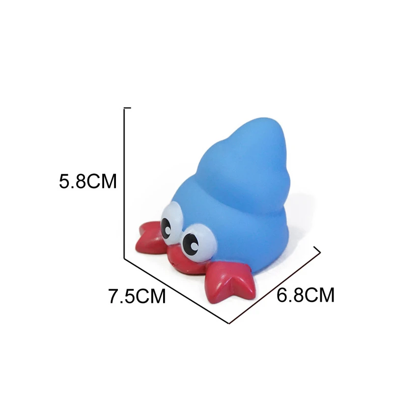 7 шт./лот Детские Игрушки для ванны сжимаемые игрушки распыления звука мягкие