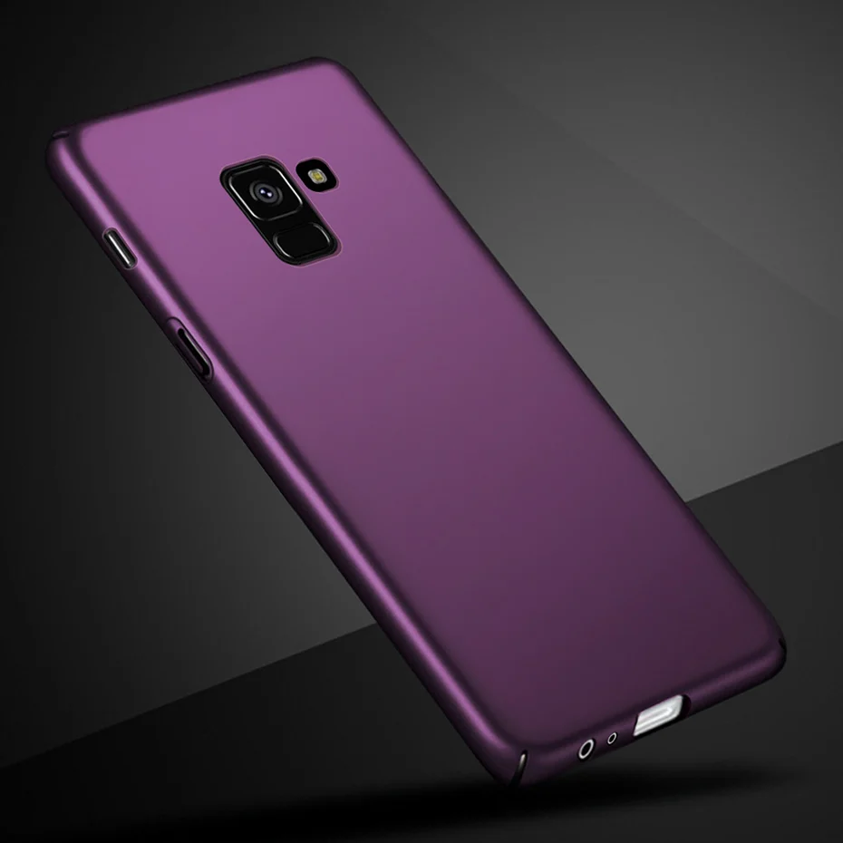 Ультратонкий Жесткий чехол из поликарбоната для Samsung Galaxy A8 2018 Матовые чехлы