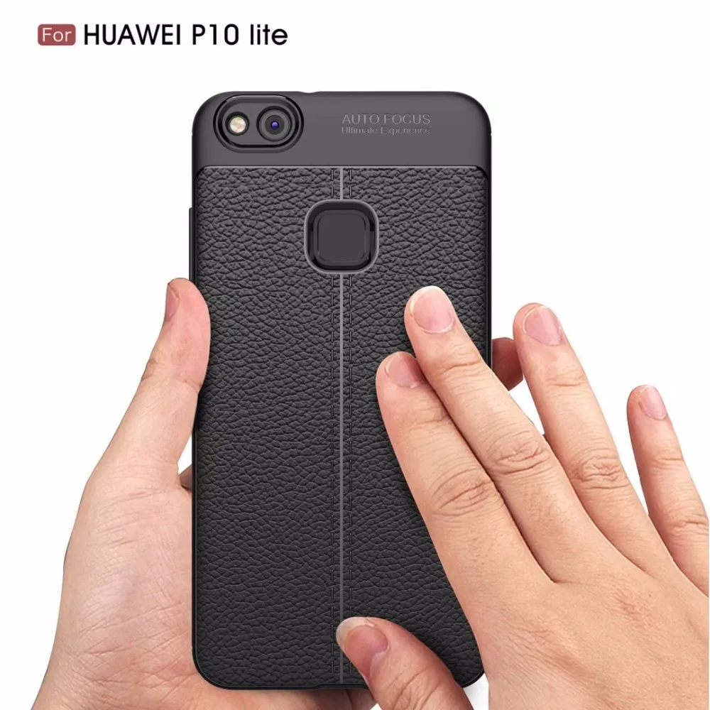 Мягкий бампер для huawei p10 lite чехол из ТПУ силикона противоударный дерматоглифный
