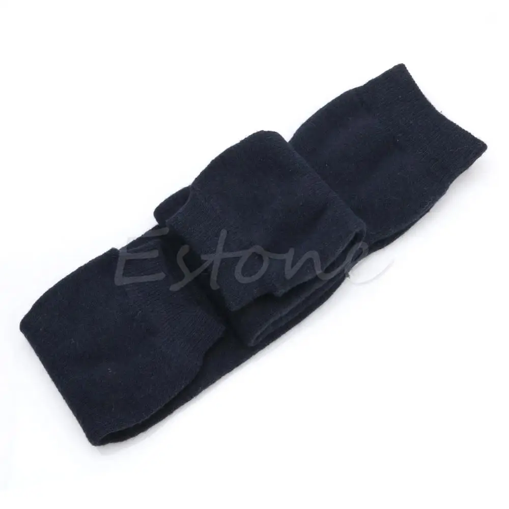 Dark Blue 1 пара, женские мужские кашемировые шерстяные гетры, теплые гетры, высокие носки, леггинсы - Цвет: Dark Blue