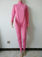 special price pink color sexy unitard spandex women unitard catsuit no hood hands foot back zipper size s xxxl