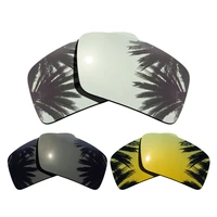 silver mirroredblack24k gold mirrored coating 3 pairs polarized replacement lenses for eyepatch 2 100 uva uvb protection