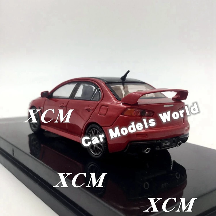 Литая модель автомобиля Tarmac модель автомобиля для Lancer EVO X Evolution Final Edition(красный) 1: 64