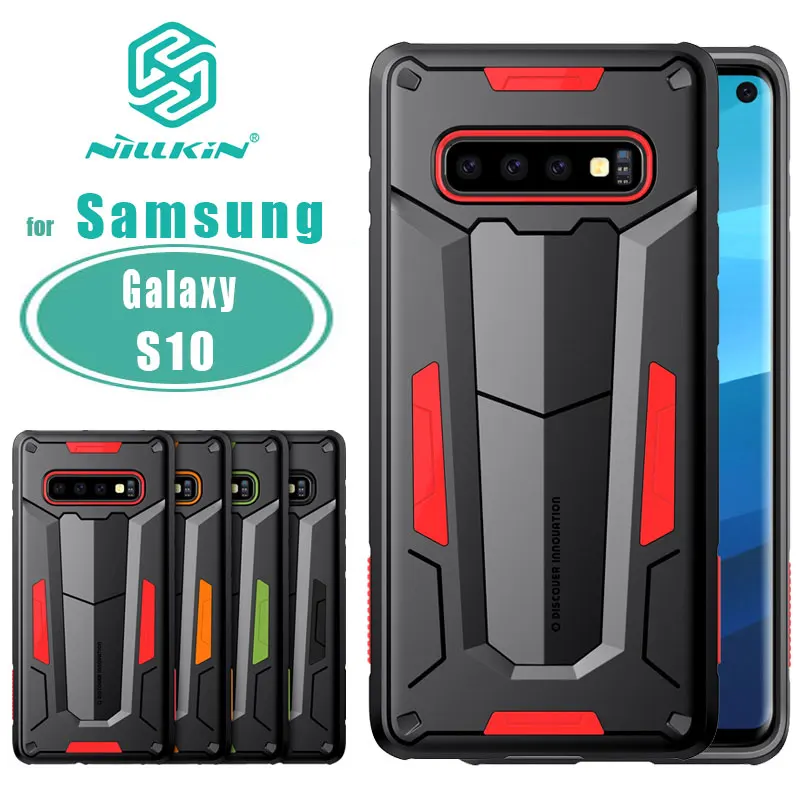 Для Samsung galaxy s10 защитный чехол Nillkin Defender 2 гибридный силиконовый для задней панели