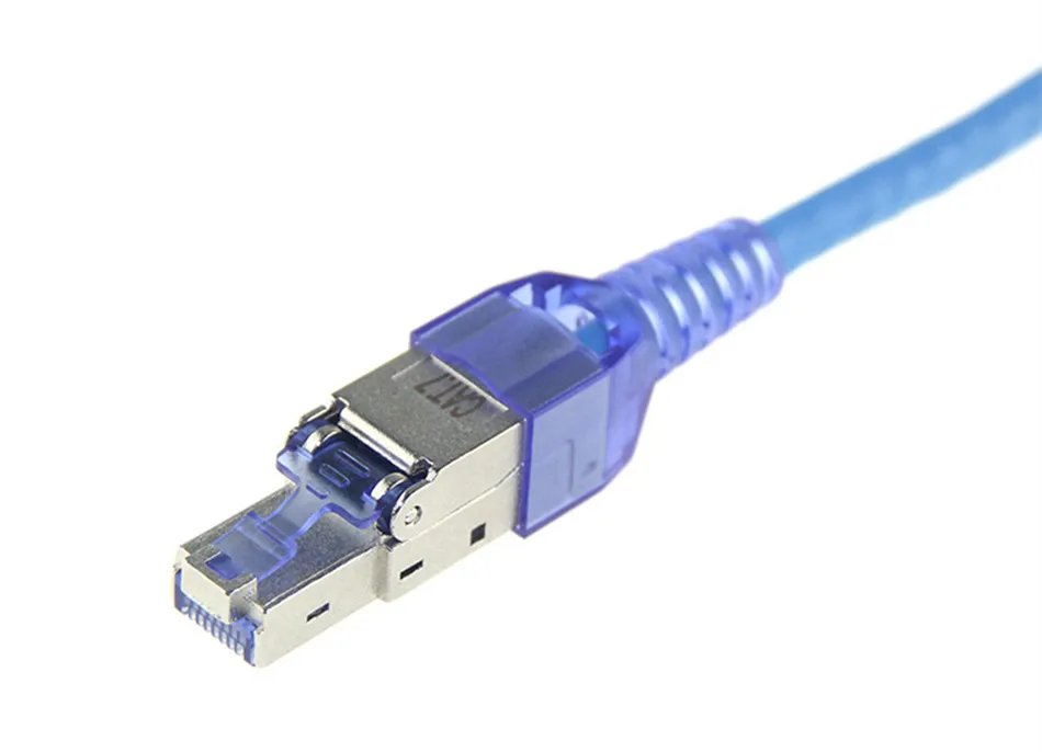 RJ45 Cat7 Разъем 10 Гбит/с Ethernet щит сетевой разъем обжимной RJ45 многоразовый Ethernet кабель Cat6 адаптер коннекторы с кристаллами