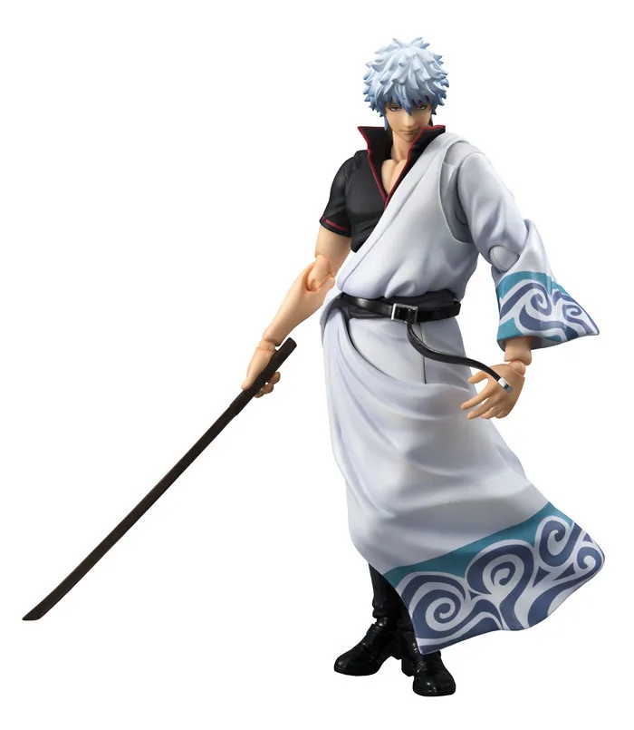 

Anime MegaHouse Variable Action Heroes GINTAMA Silver Soul Sakata Gintoki PVC Action Figure Collectible Model Toys Doll 18cm
