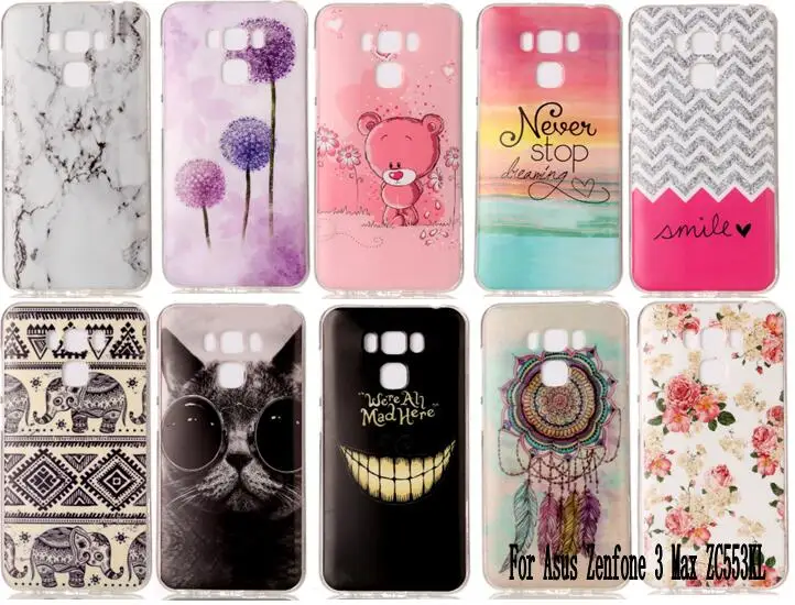 Case для asus zenfone 3 макс zc553kl zc551kl zenfone3 zc520 силиконовые мягкая обложка тпу случаях kl