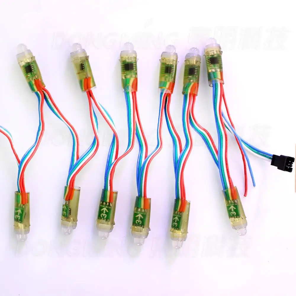 

800pcs wholesale rgb led module string DC5V waterproof IP68 led rgb module advertisement light super brightness