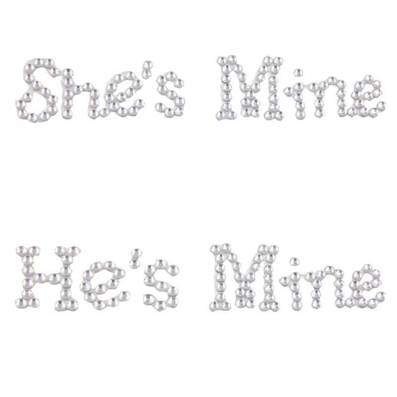 Новинка! 1 компл. я делаю + мне тоже/он мой она моя Свадебные Жених обуви Стикеры