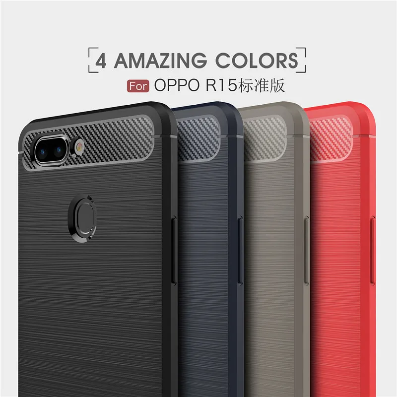 WolfRule For Cover OPPO R15 Case Standard Edition Soft Silicone Rugged Bumper Pouch Phone Bag 6.28'' | Мобильные телефоны и