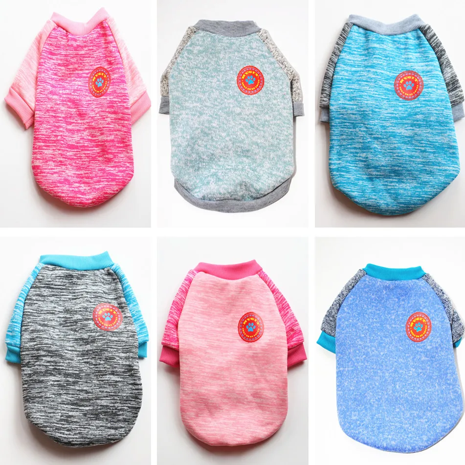Мягкая теплая собачья одежда для щенков домашних животных котов Свитер Куртка