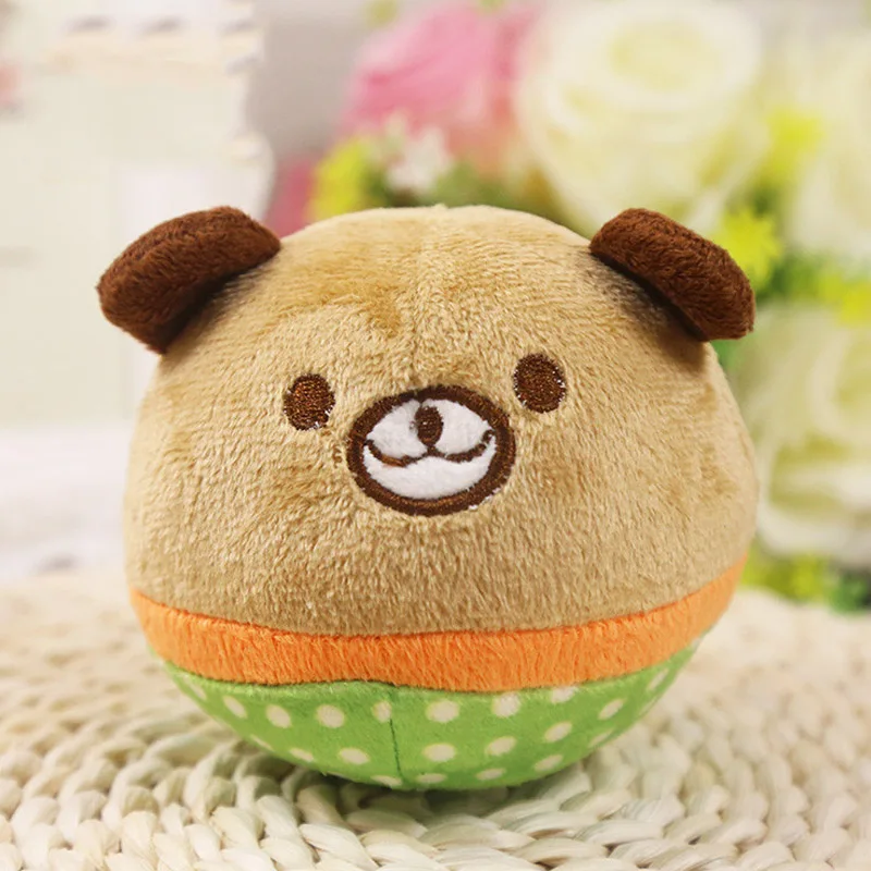 Brown Bear 1 шт. играть забавные мягкие милые зимние ботинки звук плюшевая мороженое пищалка мультфильм Животные для собаки плюшевые игрушки для щенка, домашних животных жевать игрушка бутылка - Цвет: Brown Bear