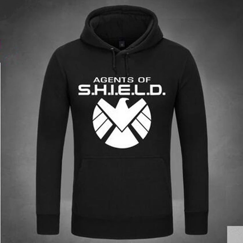 Agents of S.H.I.E.L.D. Surrounding Hooded Pullover Anime Cartoon Printing Render Hoodies Loose Sweatshirt Multicolor | Мужская одежда