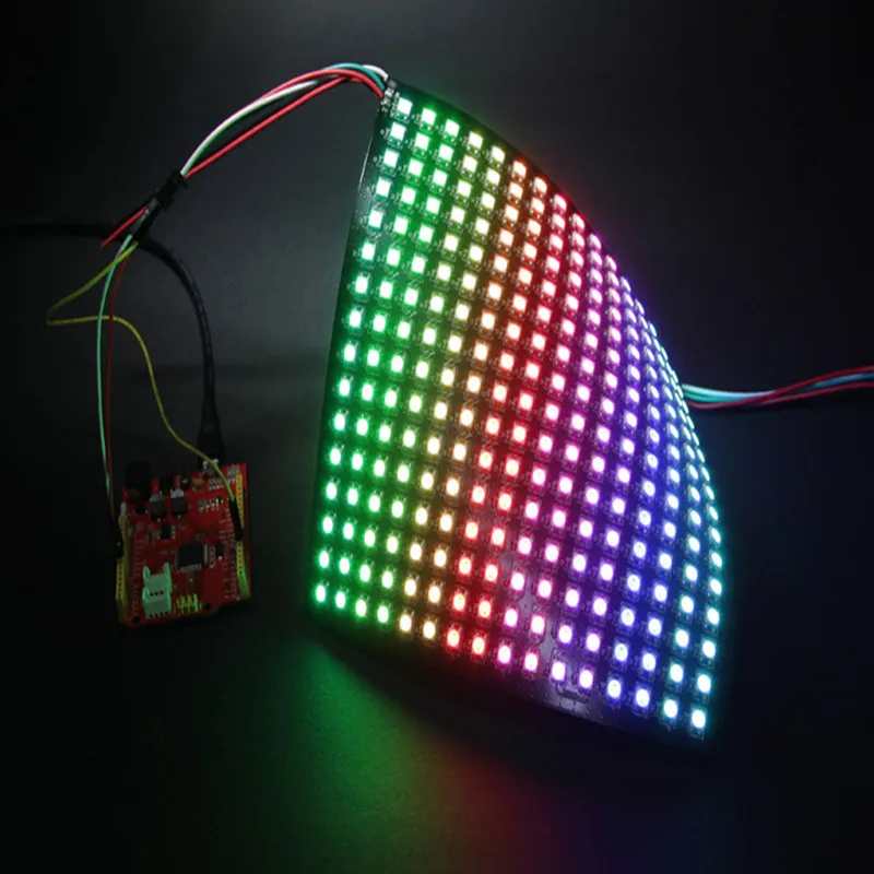 Цифровая Гибкая Светодиодная панель WS2812B 16*16 пикселей WS2811 IC Индивидуально