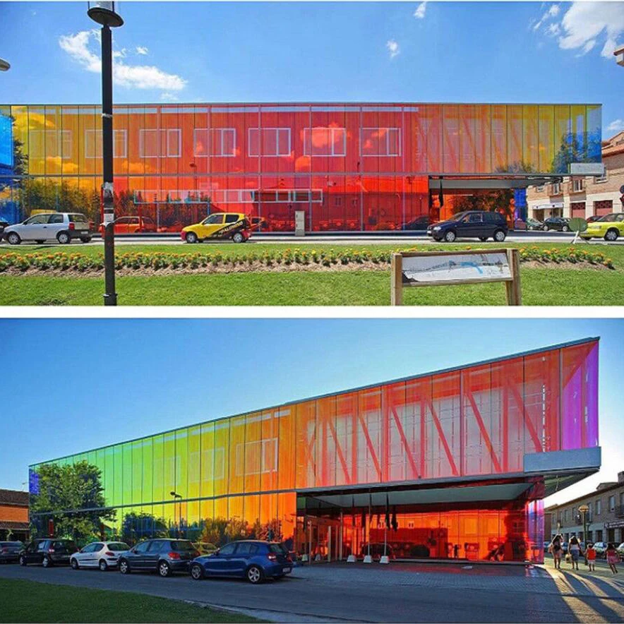 Односторонняя зеркальная теплоизоляционная оконная пленка 50*400 см самоклеящаяся