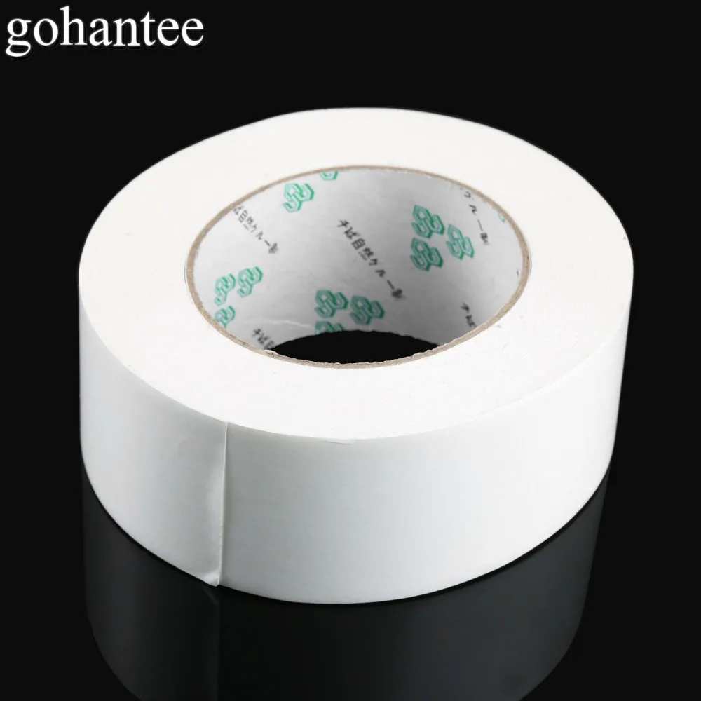 Gohantee профессиональная белая рукоятка для гольфа, двухсторонняя клейкая Клубная клейкие полоски 2,3" X50 ярдов для гольфа, аксессуары для подтягивания, 1 рулон