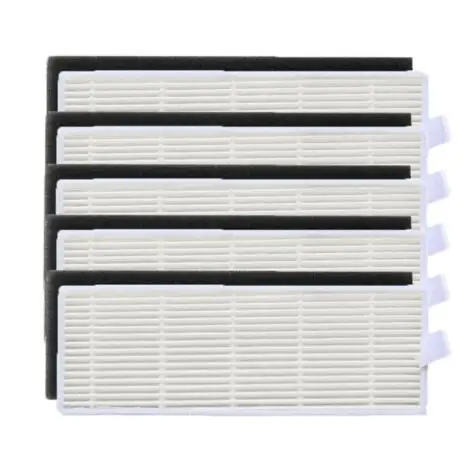 

5x Hepa filter & 5x Sponge Filters replacement for ilife A4s A6 A4 A40 A8 Polaris PVCR 0726w vacuum cleaner filter accessories