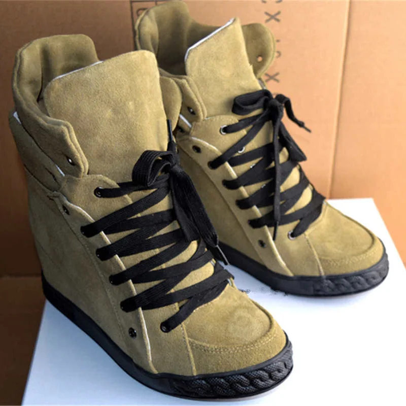 

Miquinha Brand Cross Tied Women Shoes Height Increasing High Top Lady Shoes Super Star Girl Adults Casual Shoes Zapatos Mujer
