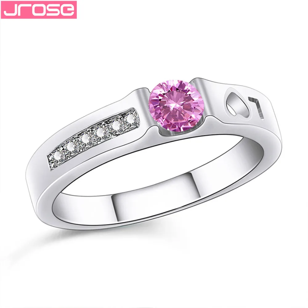 Оптовая продажа ювелирные изделия JROSE с надписью LOVE розовое кольцо из циркония