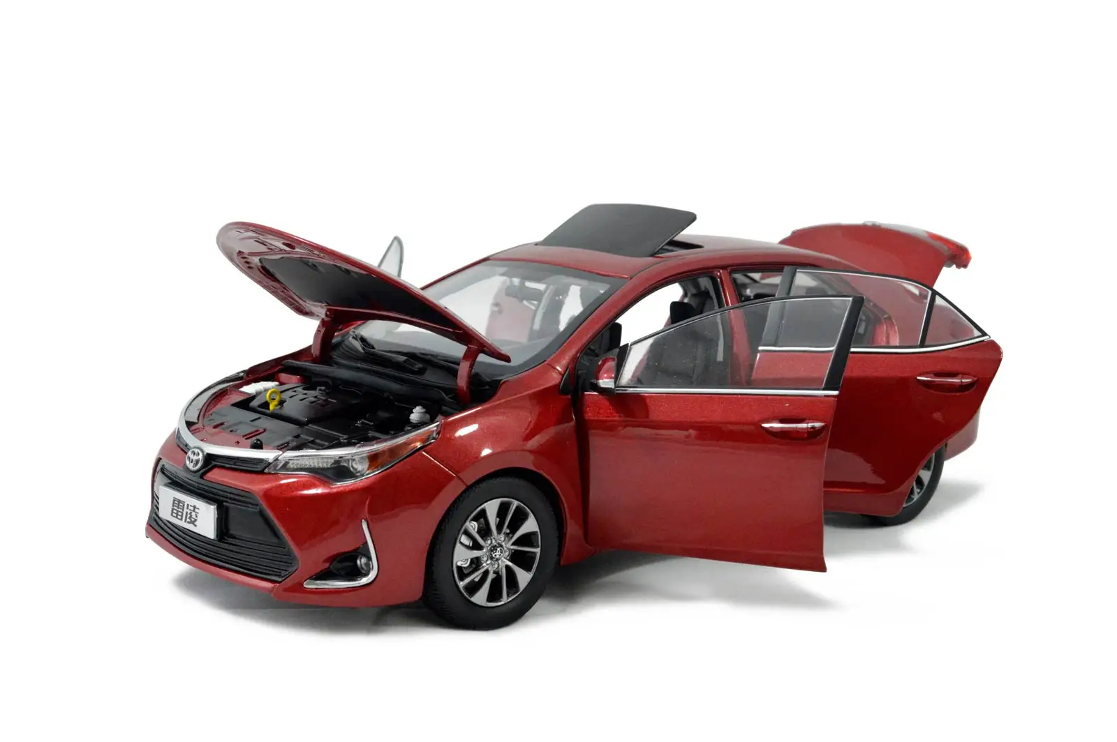 1/18 1:18 1 18 весы Toyota Левин 2017 красный статический имитация сплава Металлические