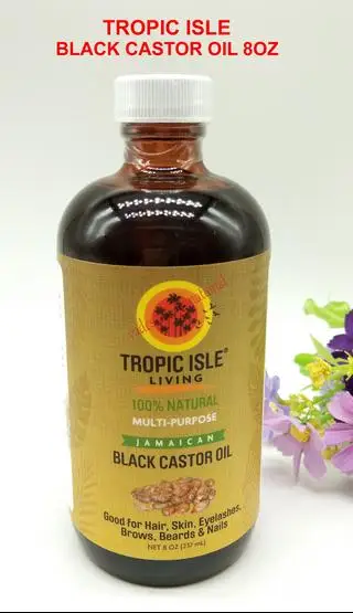 

Масло для роста волос, Jamaican, черное касторовое масло, 8 унций