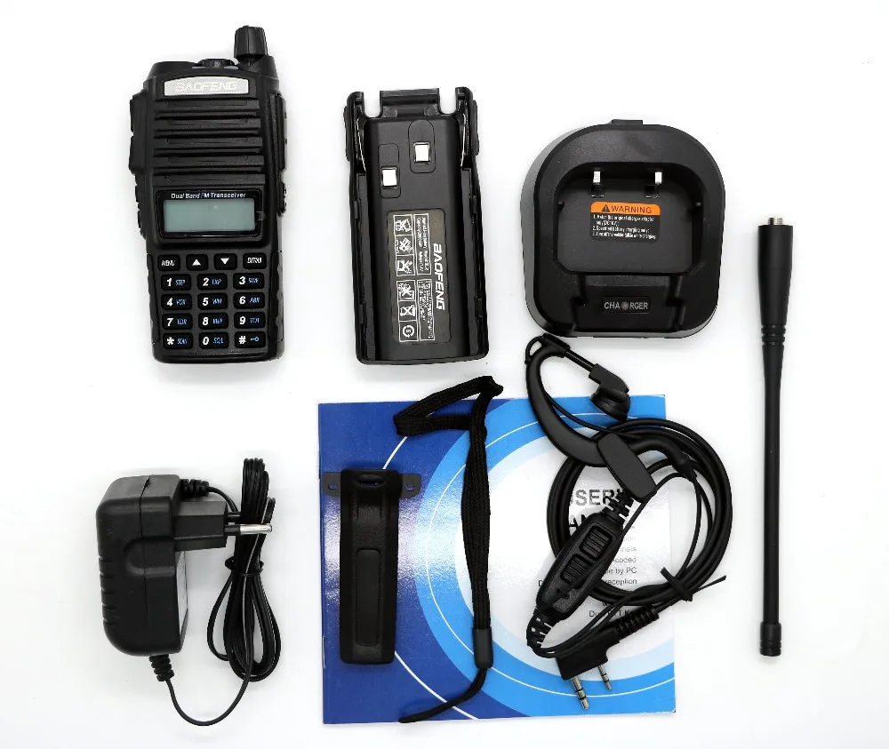 Baofeng UV-82 портативная рация VHF UHF двухдиапазонный двойной PPT 5 Вт UV82 портативный