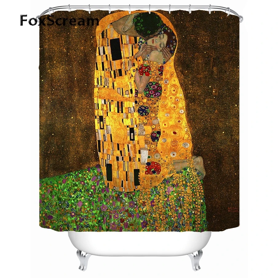 Gustav Klimt занавеска для душа ванной s Водонепроницаемая большая Frabic в | Дом и сад