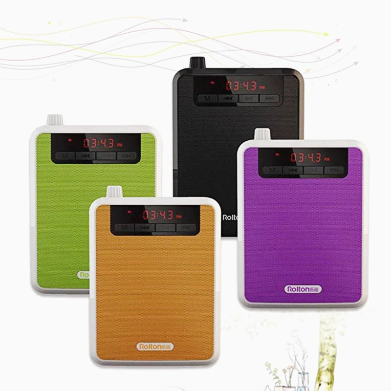 Портативный голосовой усилитель Rolton K300 Bluetooth Мегафон внешний аккумулятор