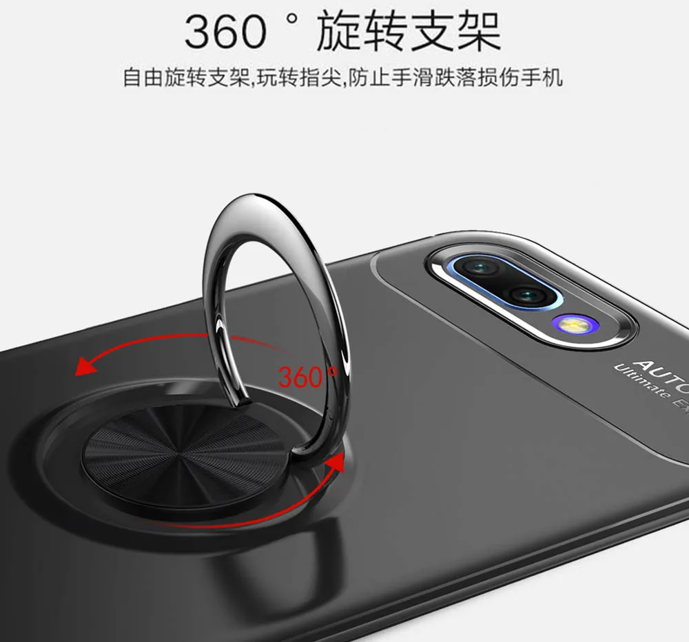 Мягкий силиконовый чехол для Huawei Honor 10 COL-L29 360 градусов металлический телефона с