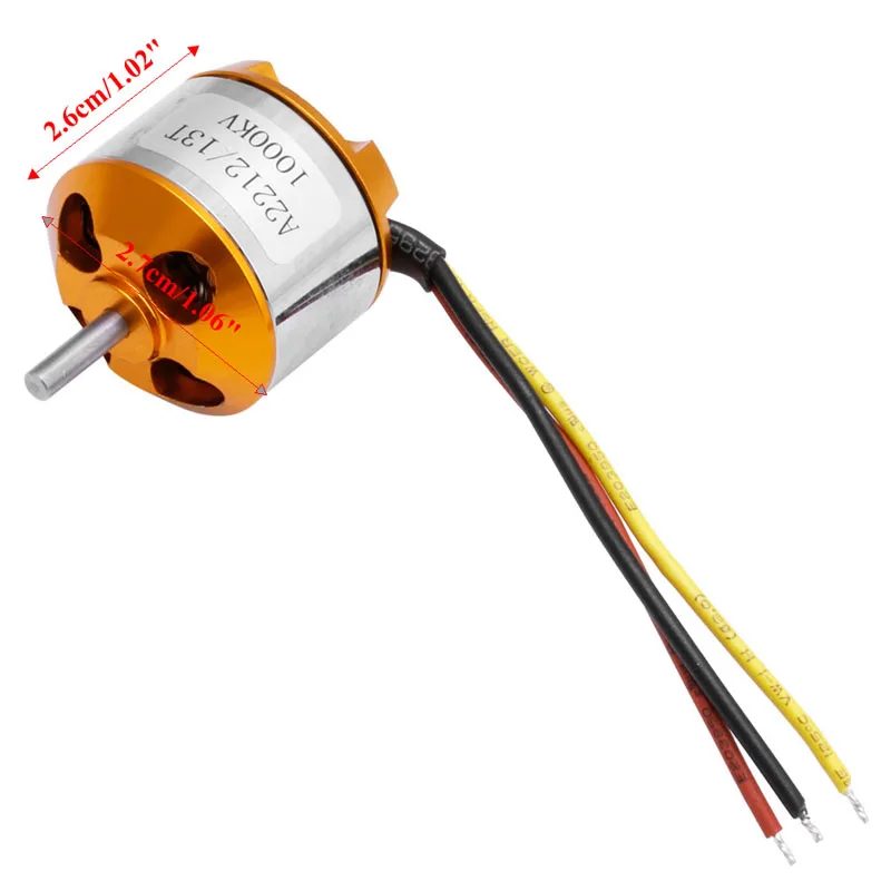 Лидер продаж! A2212 1000Kv бесщеточный мотор с внешним ротором для самолета