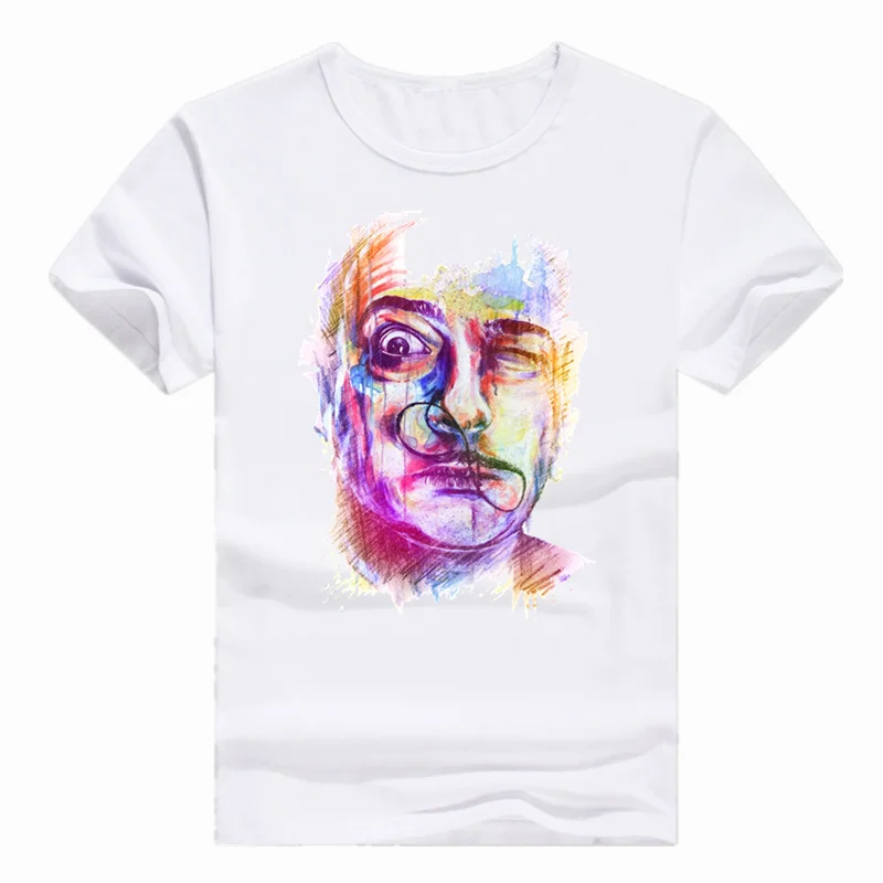 Футболка азиатского размера с принтом Salvadore Dali Tribute футболка коротким рукавом и