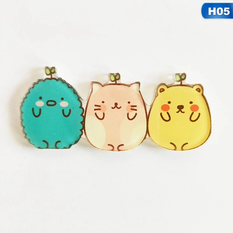 1 шт. Мультяшные значки с медведем панды для одежды Kawaii Акриловые Значки на рюкзак