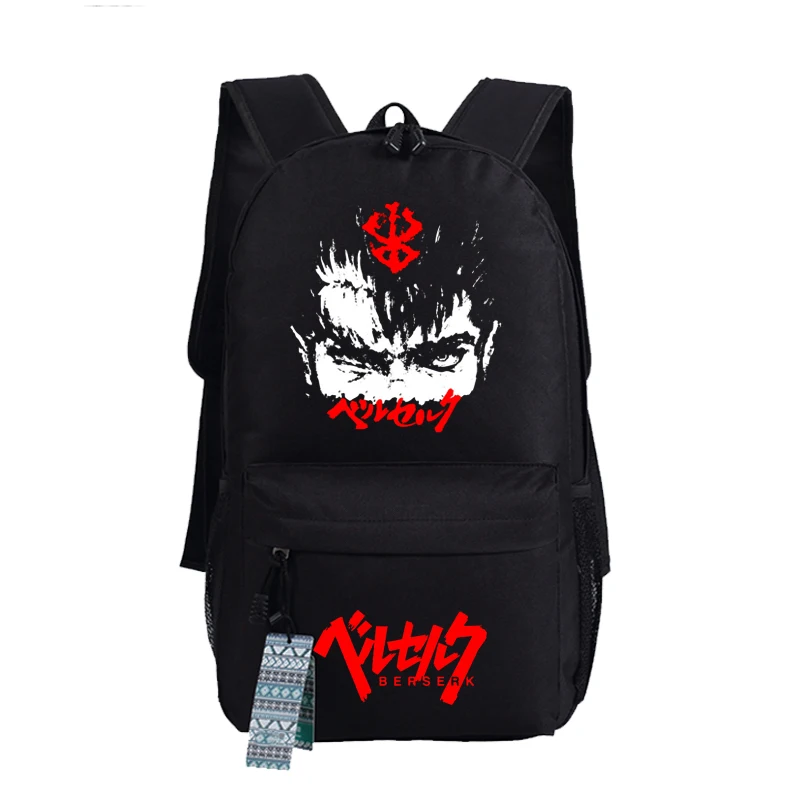 Японские Аниме Мультфильмы Berserk рюкзаки унисекс холщовые студенческие сумки