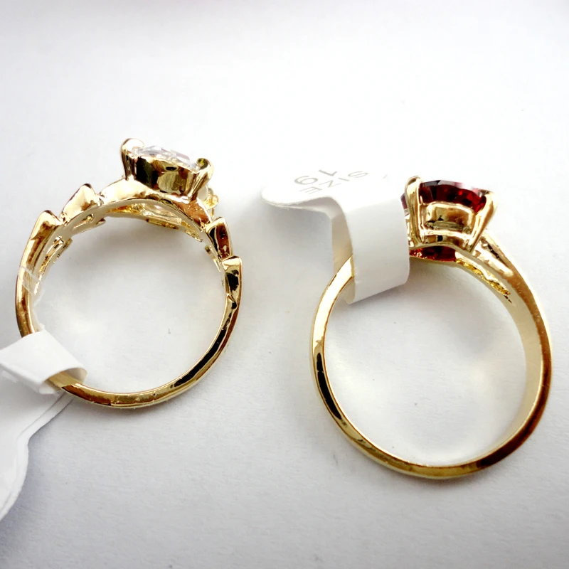 10 шт. разноцветные циркониевые Недорогие свадебные кольца для женщин модное