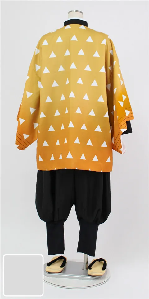 Кимоно для косплея рассекающий демонов агатсума Зеницу костюм Хэллоуина