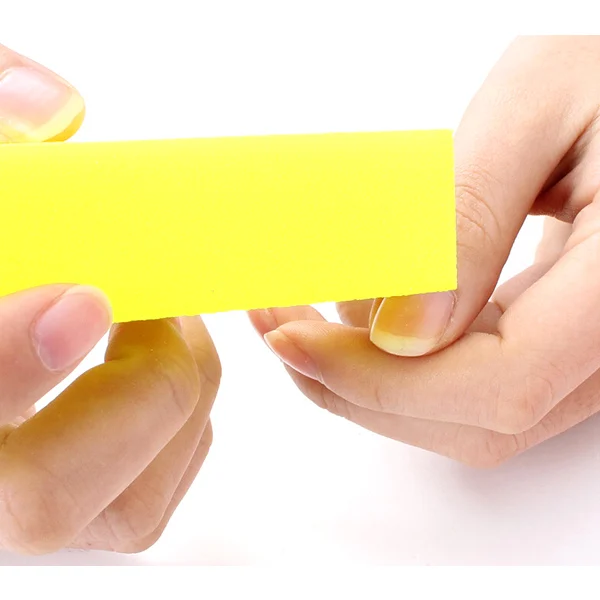 5 шт./лот флуоресцентные цвета шлифовальная губка пилки для ногтей блок