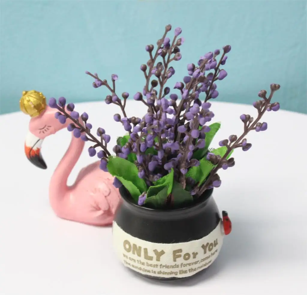 Настольный креативный мини Противоударная заданяя комнатные пластиковые цветок