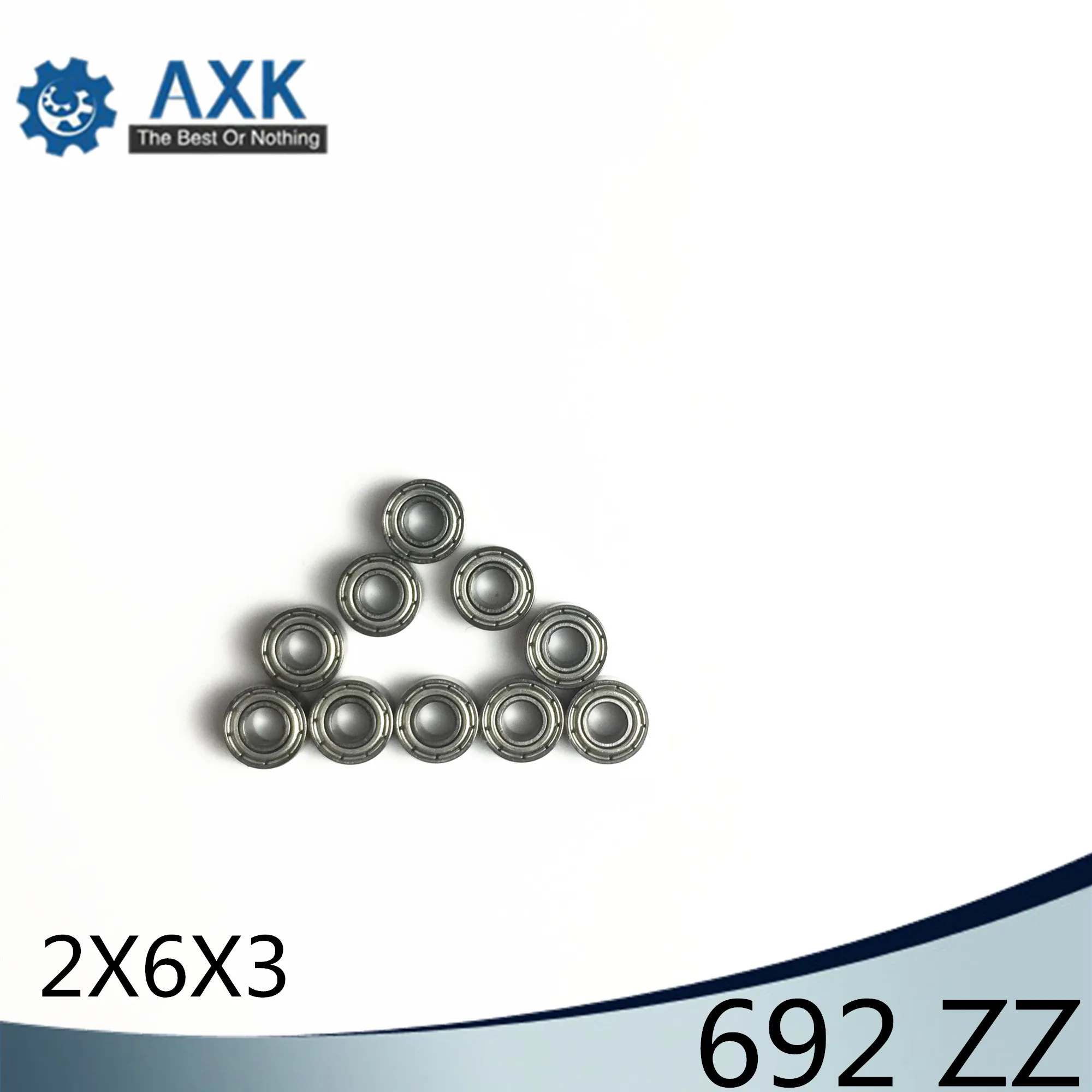 692ZZ подшипник ABEC 5 10 шт. 2x6x3 мм миниатюрный 692 ZZ шариковые подшипники 619/2ZZ|Валы| |