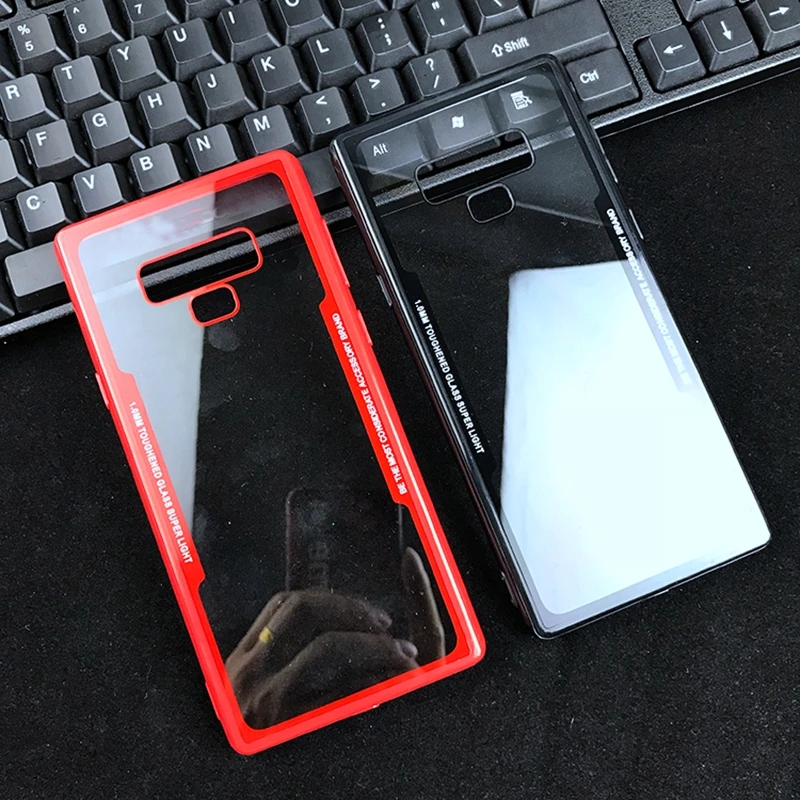 Прозрачный Гибридный чехол для Samsung Galaxy Note 9 S7 edge жесткий прозрачный 8 S8 S9 Plus