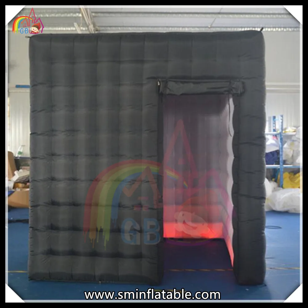 Горячая! надувные куба черный photo booth led bubble для продажи|led cube|led umbrellaled lights for car rims |