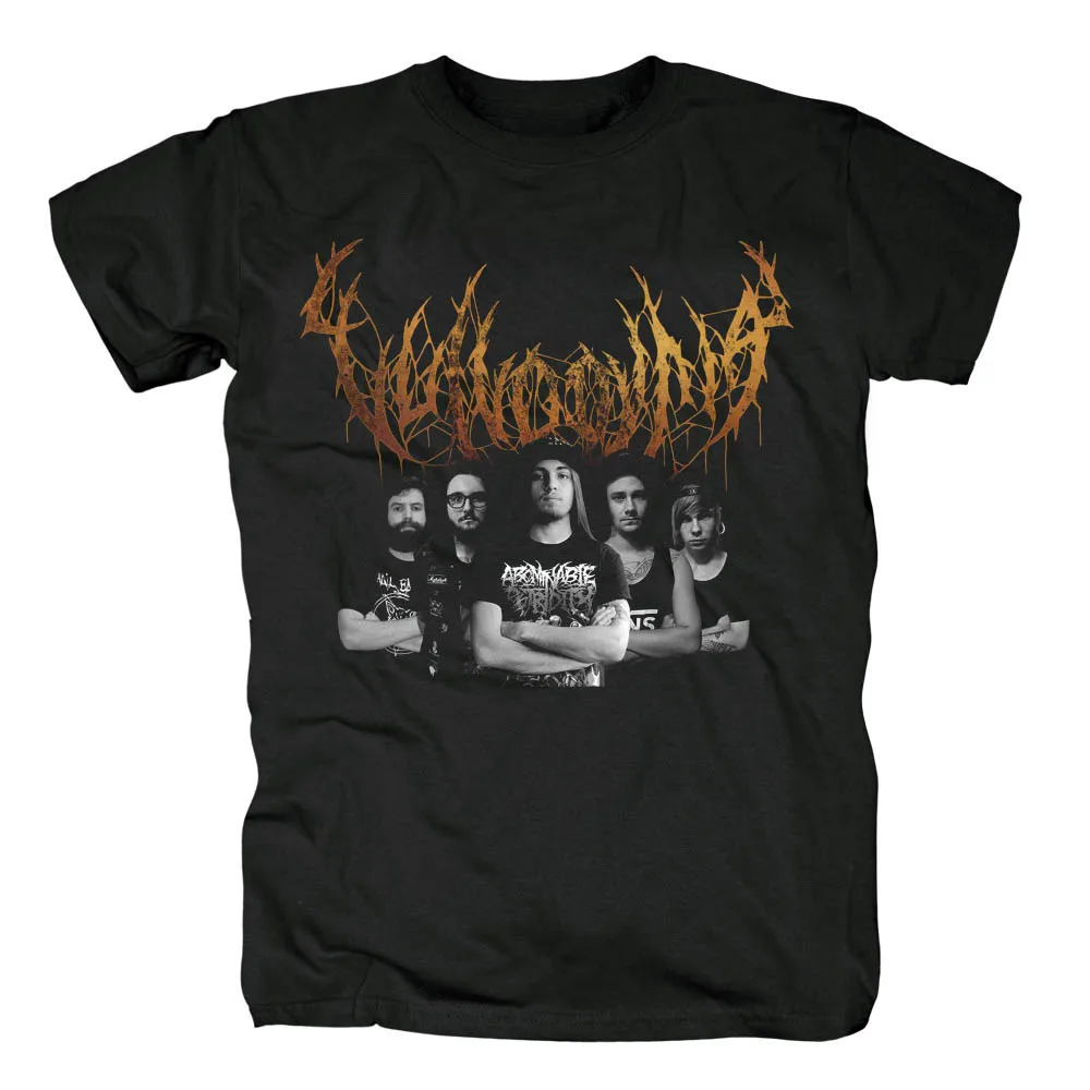 Bloodhoof Vulvodynia брутальный Deathcore рок-группа Finis Omnium invesantiam альбом Мужская черная футболка в летнем азиатском размере - Цвет: style3
