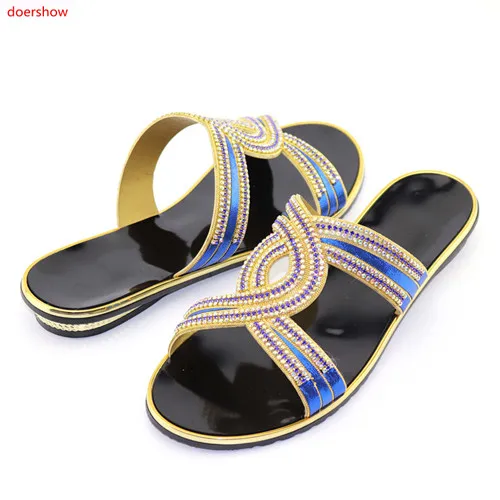 doershow 2018 New Fashion African Pumps Shoe Summer High Heels Quality Sandals red Color !SFF1-2 | Обувь