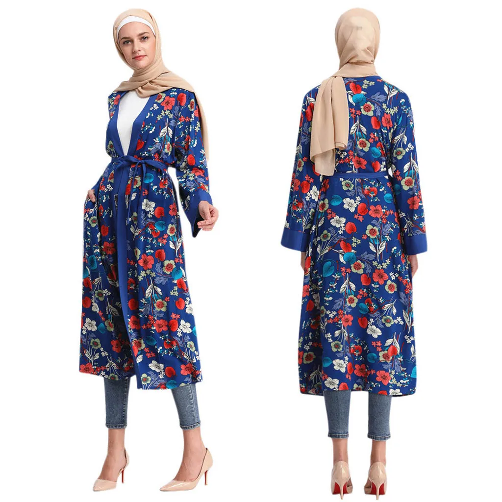 Женское длинное платье-Кафтан Abaya свободное платье в арабском и мусульманском