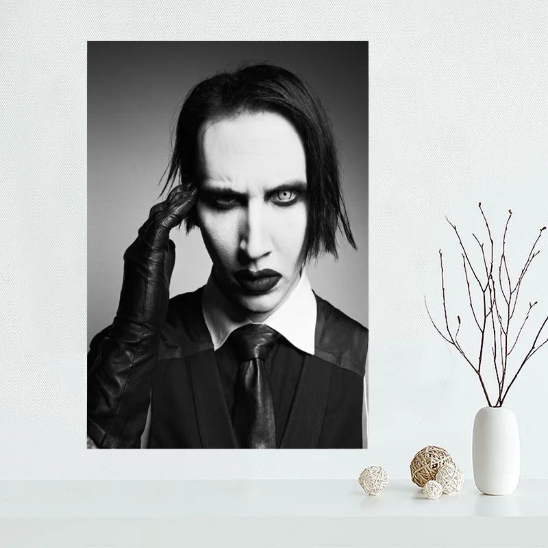 На заказ Мэрилин Мэнсон холст живопись плакат ткань шелковая настенный для