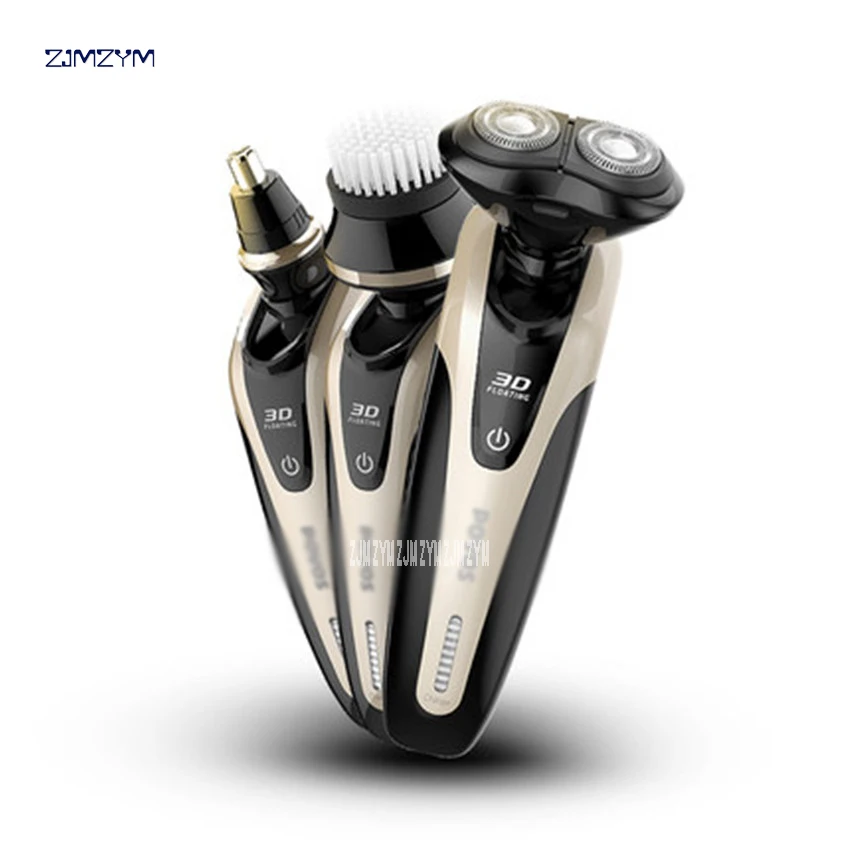 

PW926 3in1 Men's 3D Electric Shaver for men Rechargeable Floating Razor Washable 5W shaver trimmer shaver for nose & ear men's